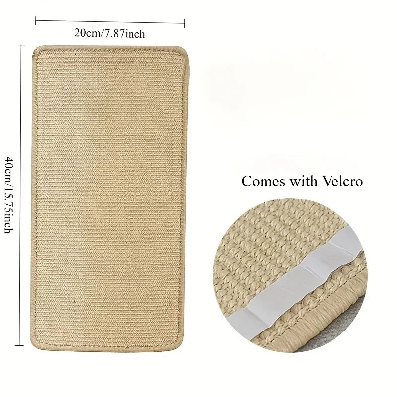 A sturdy and thick cat scratch board - free of clutter.