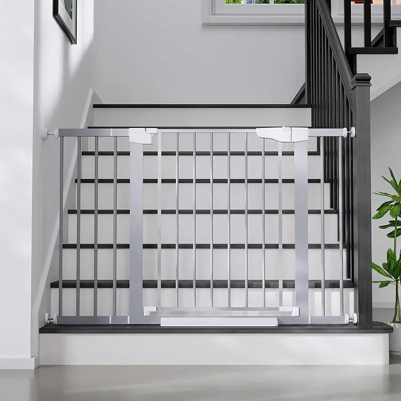 29.7-40.6" Pet Gate for Stairs/Doorways, Mom's Choice Winner, Auto-Close Pressure Mounted, Pet & Child Safety Gate Indoor