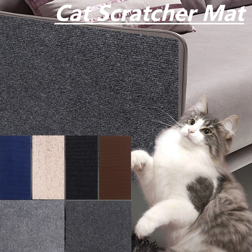 Cat Scratching Mat Self-Adhesive Trimmable Carpet Cat Scratching Post Carpet.