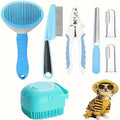 7 Pack Pet Grooming Set, Hair Removal Comb For Dog.