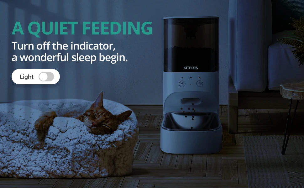 Automatic Cat Feeder, Timed Cat Feeder with APP Control.