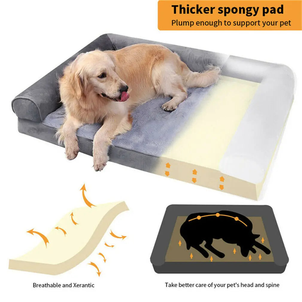 Dog Bed Extra Large Orthopedic Pet Mattress Couch Sleeping Bed.