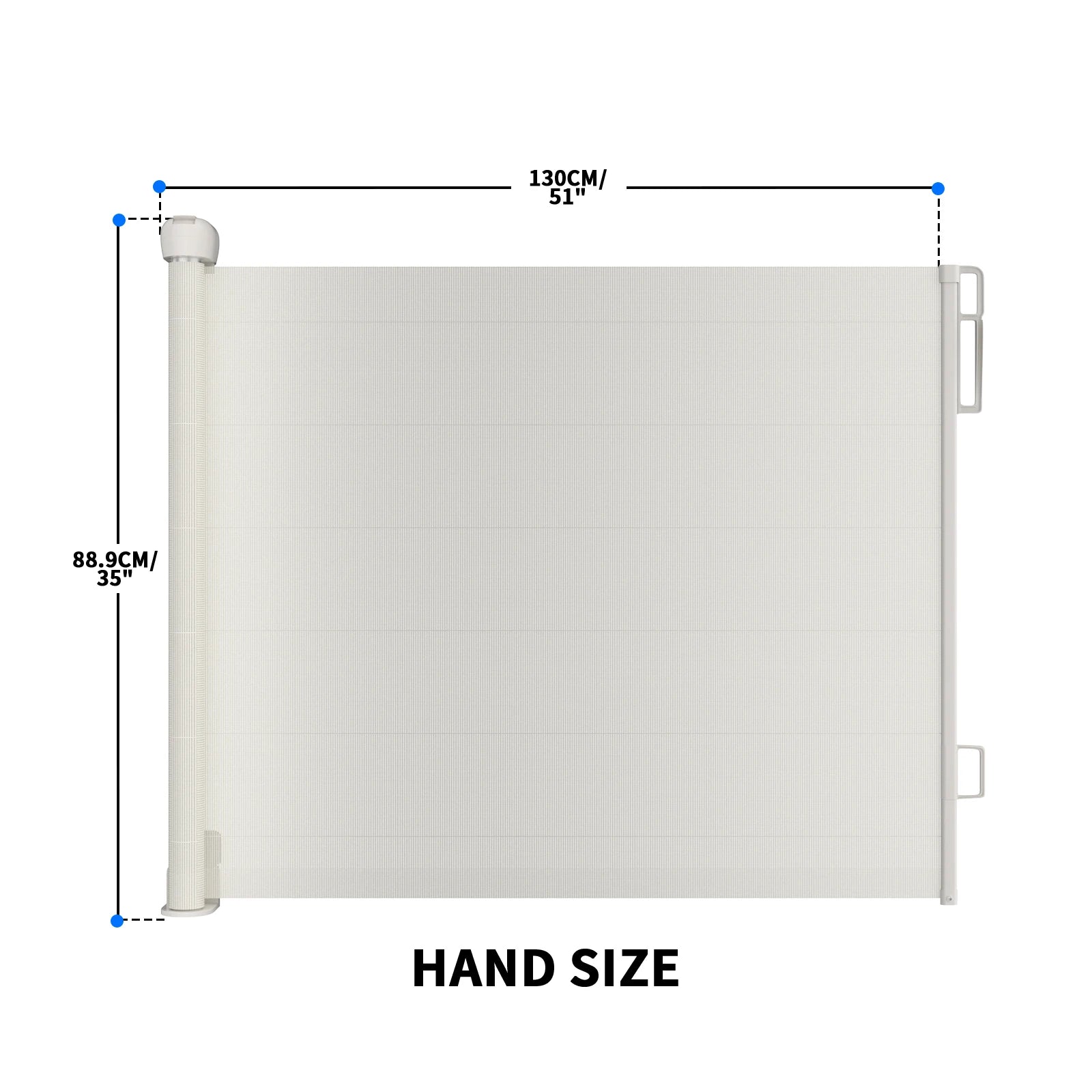 Extra Wide Kids Pets Gate Retractable Dog Gate.