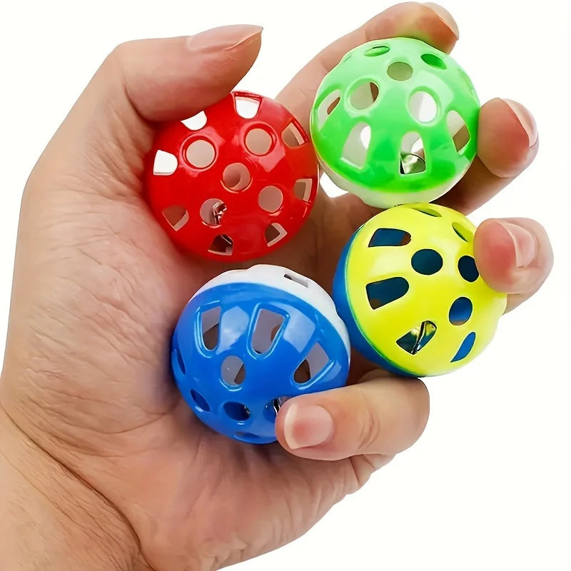 5-Piece interactive bird toy bell ball, colorful parrot and other bird bell ball toys