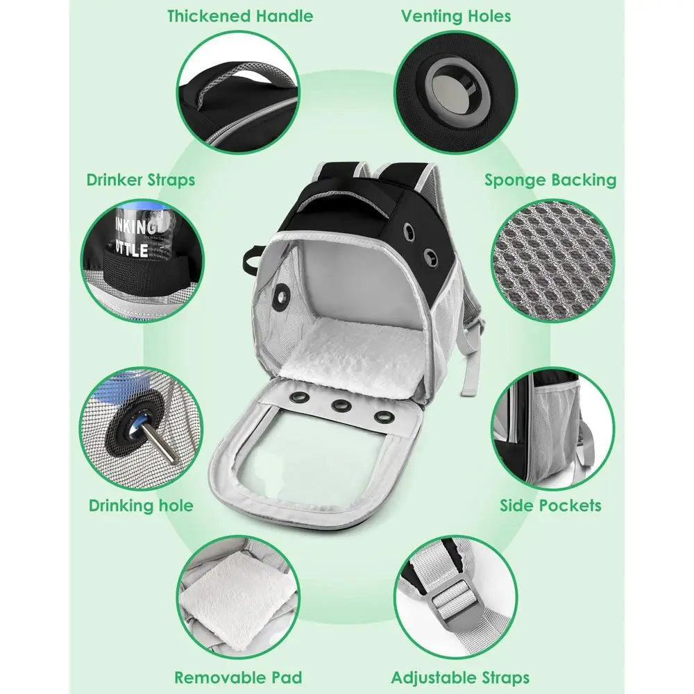 Guinea Pig Carrier Backpack, Portable Rabbit Travel Caring Bag.